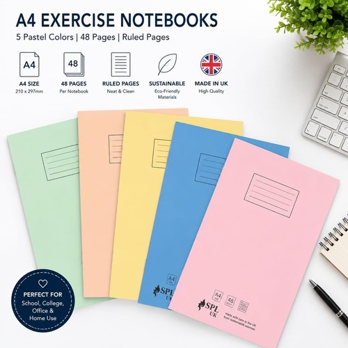 Exercise books pages - a4,
