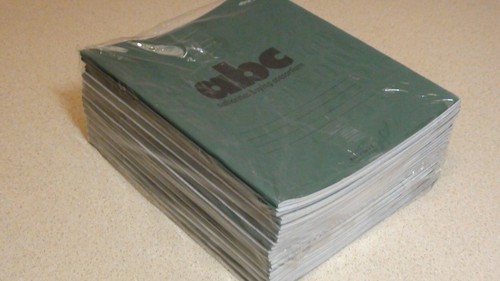 School exercise books - school,