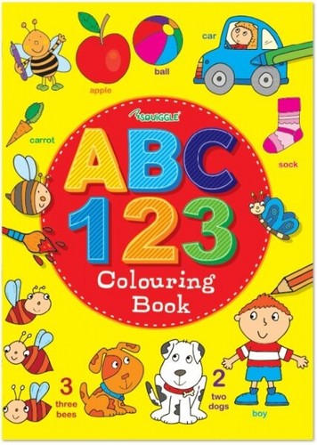 Abc 123 colouring book - 123, a4