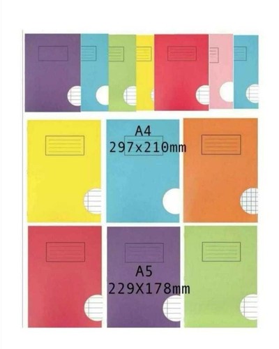 Silvine exercise books - a4,