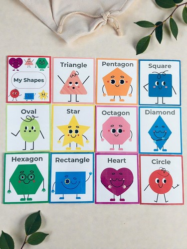 Shapes flashcards book - shapes,