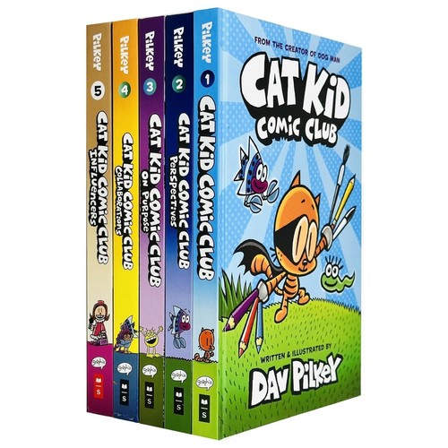 Cat kid books dav pilkey - kid, 1-5